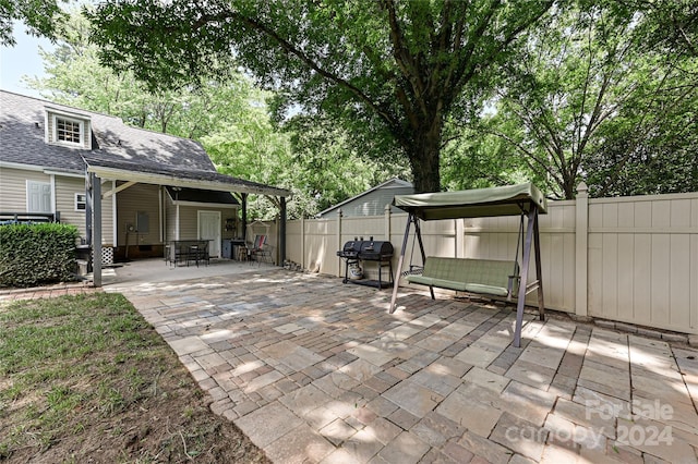 view of patio / terrace with grilling area