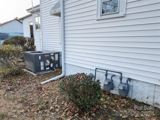 exterior details with central AC unit