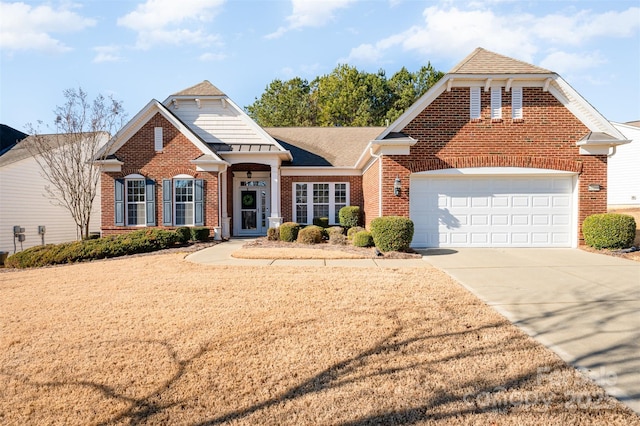 front facade featuring a garage