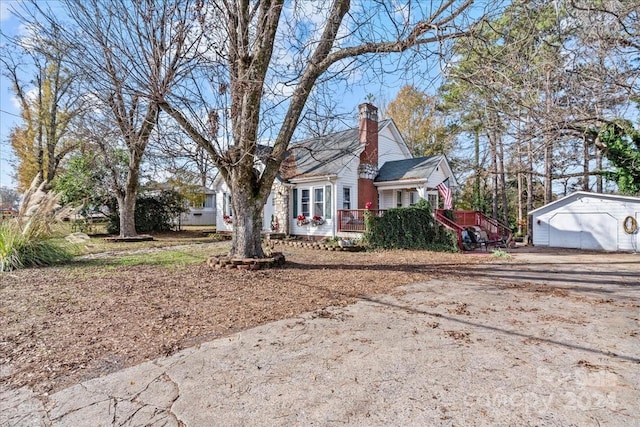 view of front of home