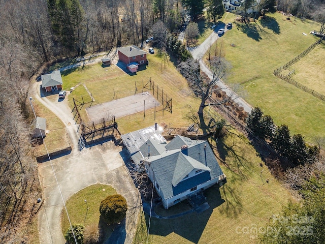 birds eye view of property