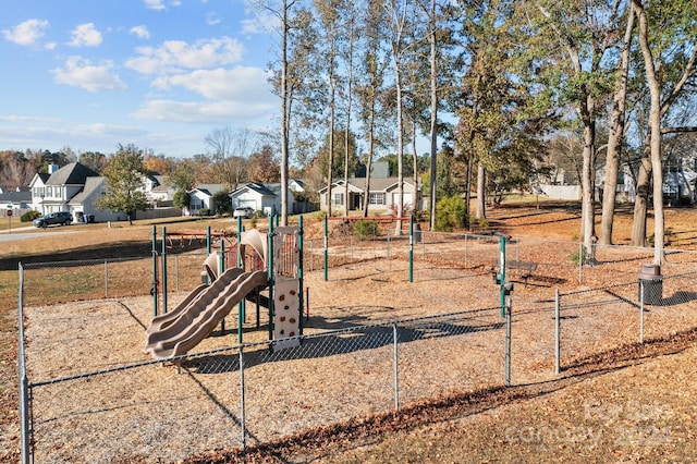 view of play area