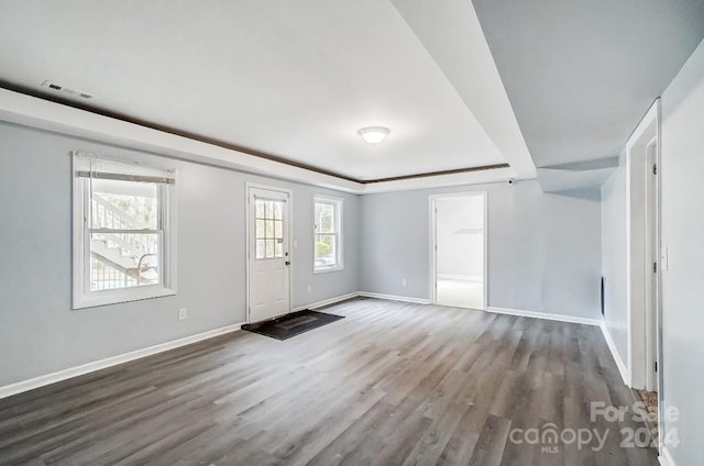 entryway featuring dark hardwood / wood-style floors