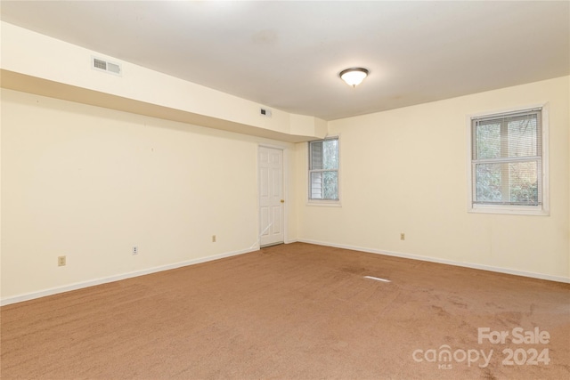 view of carpeted empty room