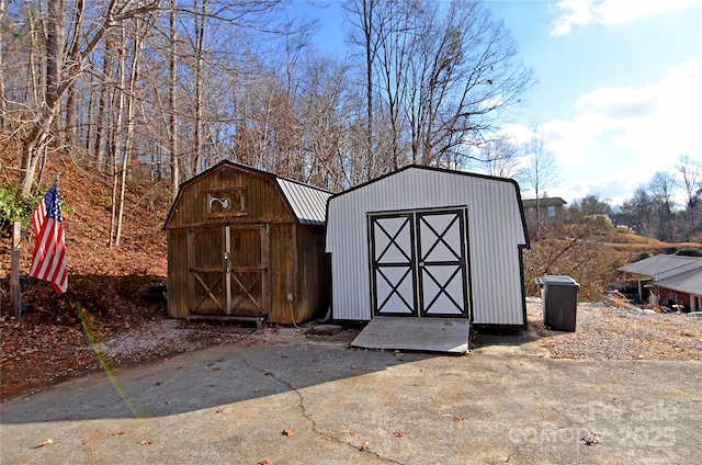 view of outdoor structure