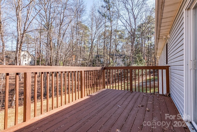 view of wooden terrace