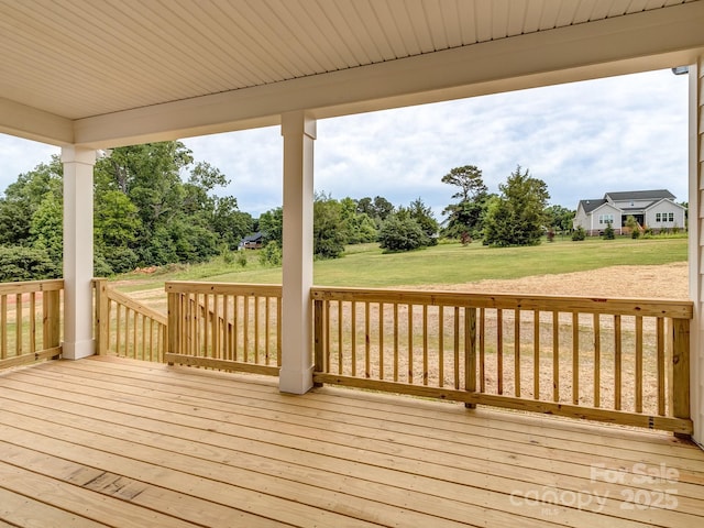 320 Triple Ponds Ct, Clover, SC 29710 - deck with a yard and view of wooded area