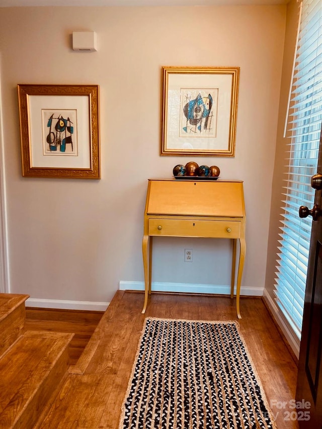 interior space featuring hardwood / wood-style floors