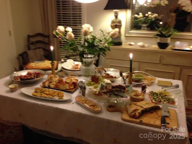 view of dining room