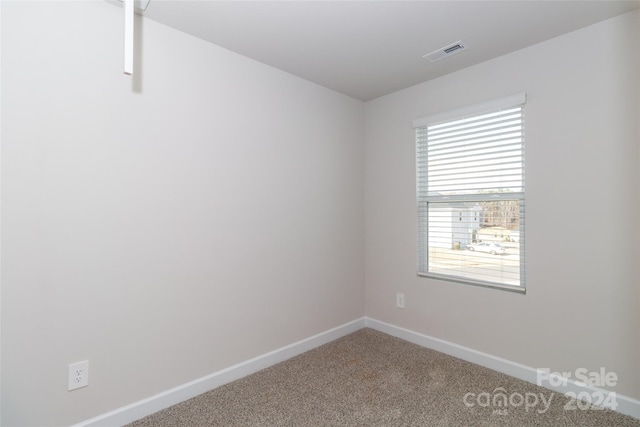 view of carpeted empty room