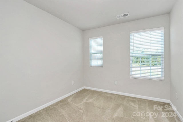 view of carpeted empty room