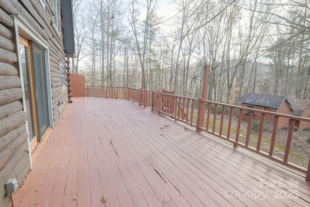 view of wooden terrace