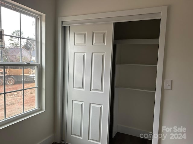 view of closet