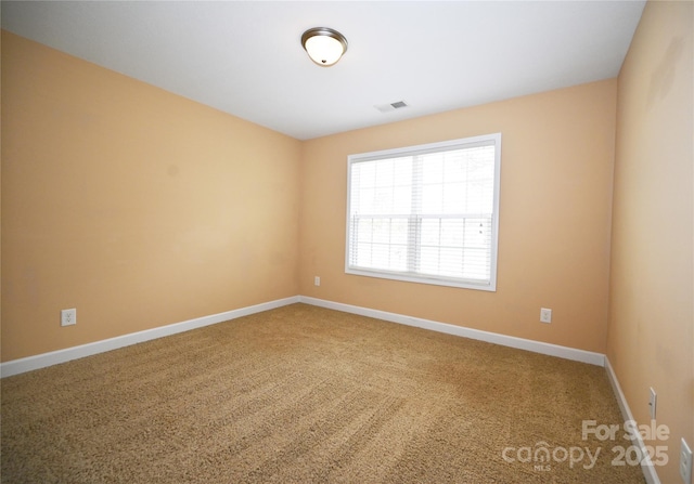 view of carpeted empty room