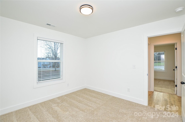 view of carpeted empty room