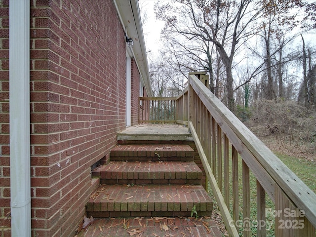 view of stairs