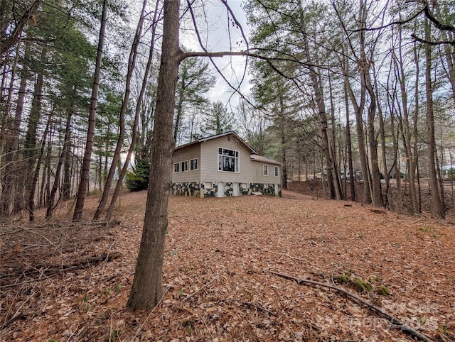 view of side of property