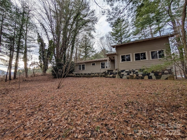 view of back of property