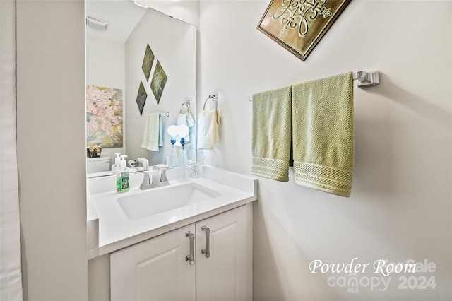 bathroom featuring vanity