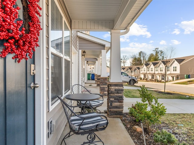 view of patio / terrace with a porch