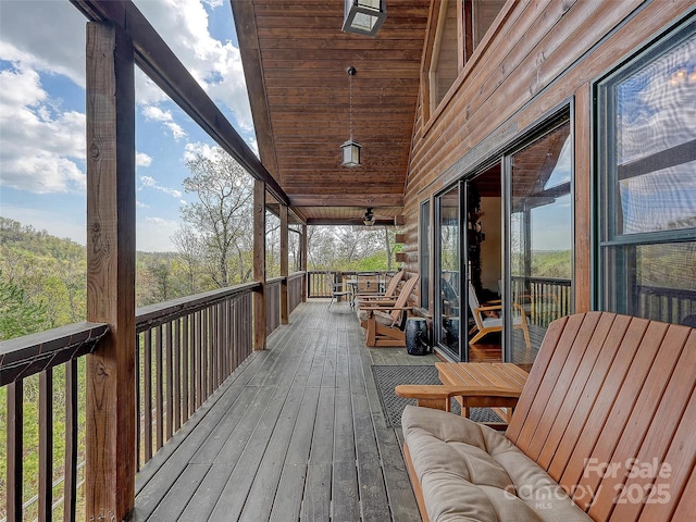view of deck