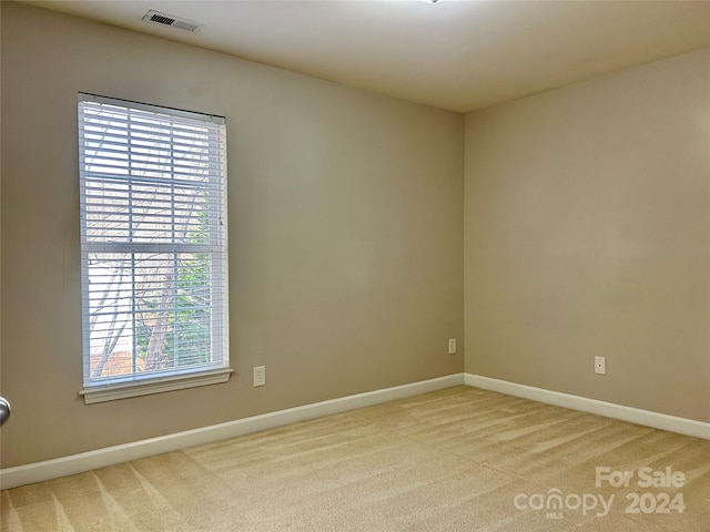 view of carpeted empty room