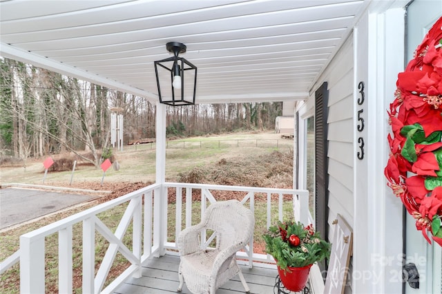 exterior space featuring a porch