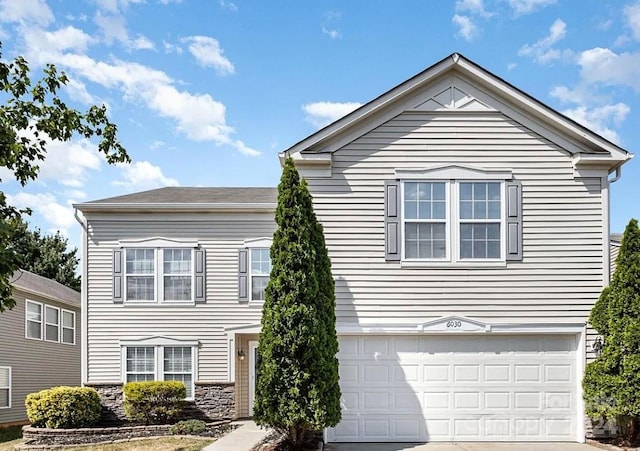 view of front of house featuring a garage