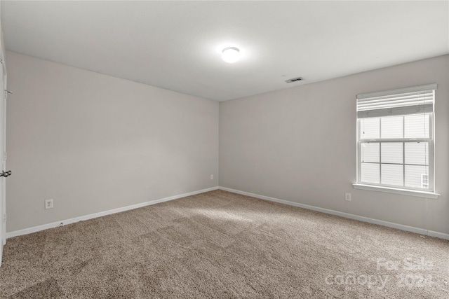 spare room with carpet floors