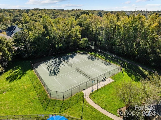 view of tennis court