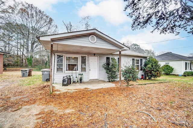 view of front of home