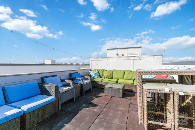 view of patio with outdoor lounge area