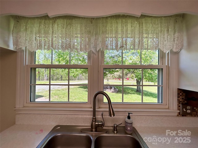 interior details with a sink