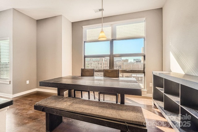 dining space featuring a healthy amount of sunlight