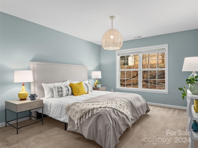 bedroom featuring carpet floors