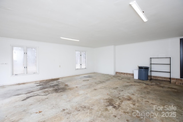 garage with french doors