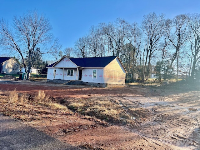 view of front of property