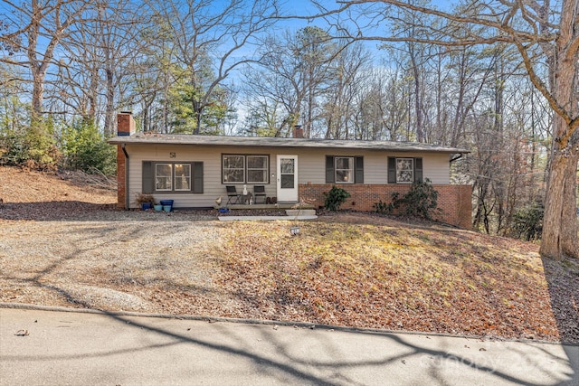 view of ranch-style house