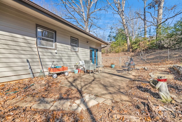 view of home's exterior featuring a patio area