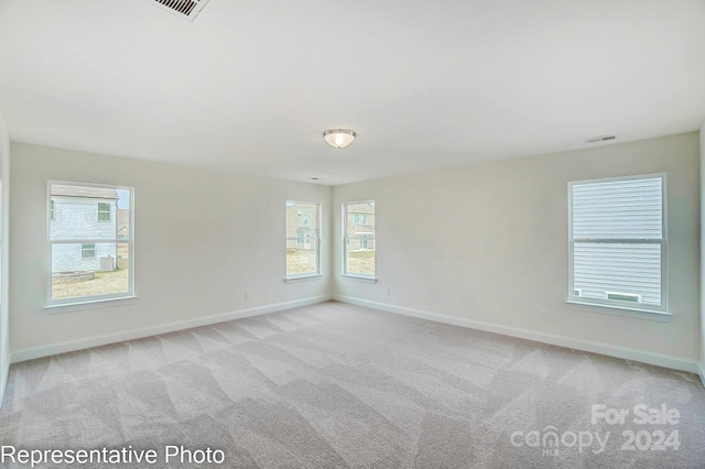 carpeted empty room featuring a healthy amount of sunlight