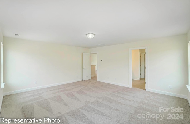 view of carpeted empty room