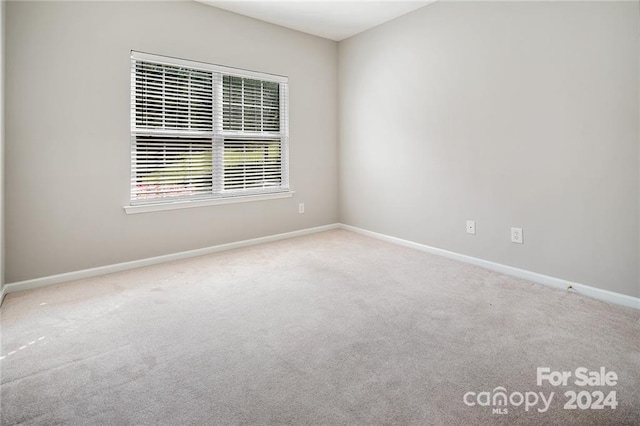 view of carpeted empty room