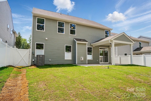 5230 Verona Rd Unit 80, Charlotte, NC 28213 - back of property with a patio area, central air condition unit, and a gate