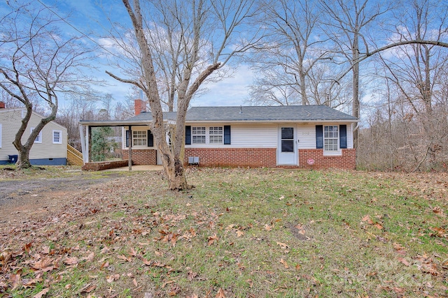 view of ranch-style home