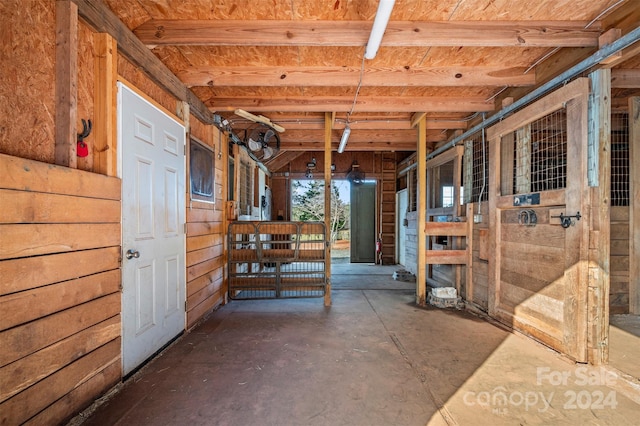 view of horse barn