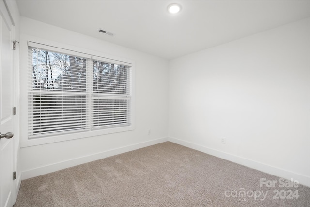 view of carpeted empty room