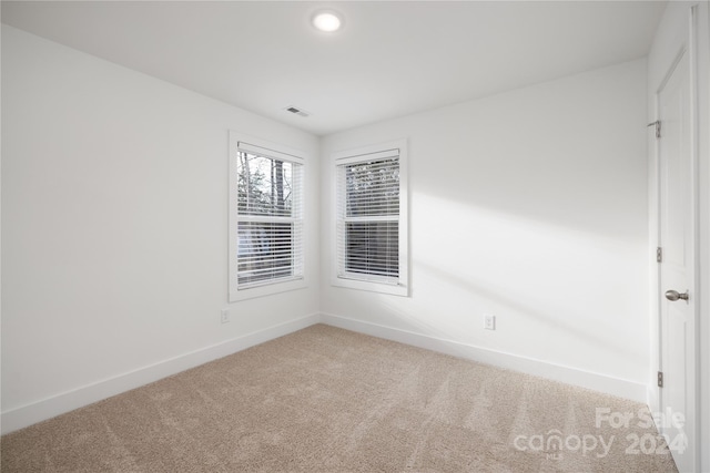 view of carpeted empty room