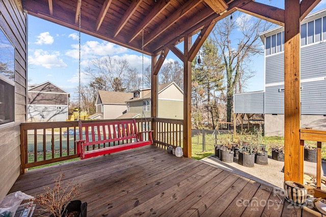 113 Burton St, Asheville, NC 28806 - view of wooden terrace