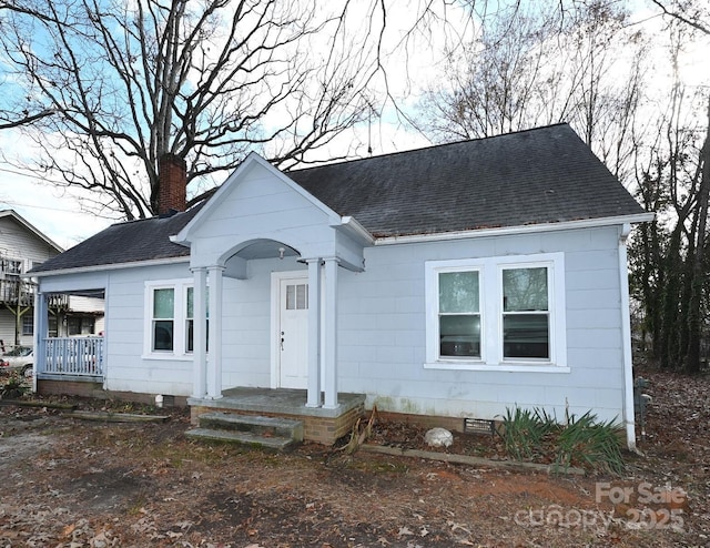 view of bungalow-style home