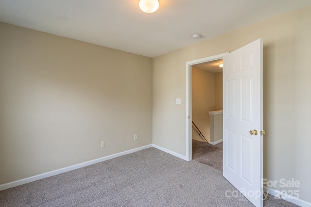 view of carpeted empty room